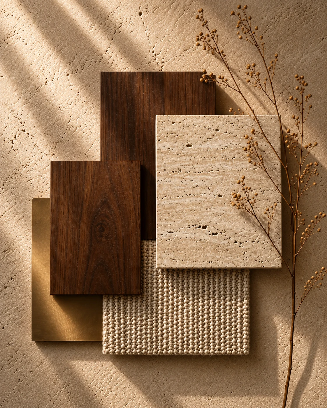 A considered selection of furniture materials